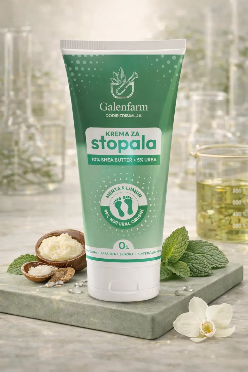 Galenfarm dermokozmetička krema s 10% uree i pantenolom za suhu kožu