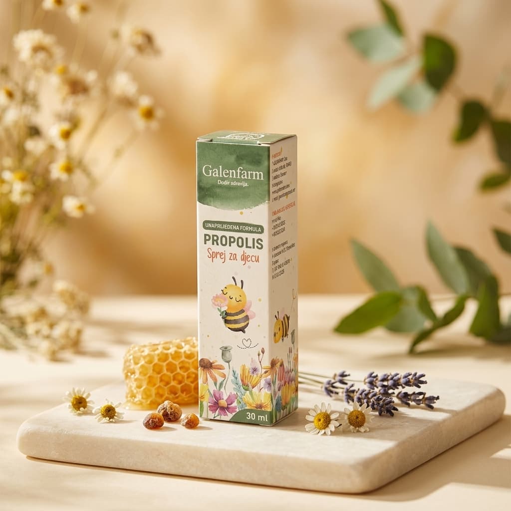 Galenfarm Propolis sprej za djecu bez alkohola – standardizirani ekstrakt propolisa