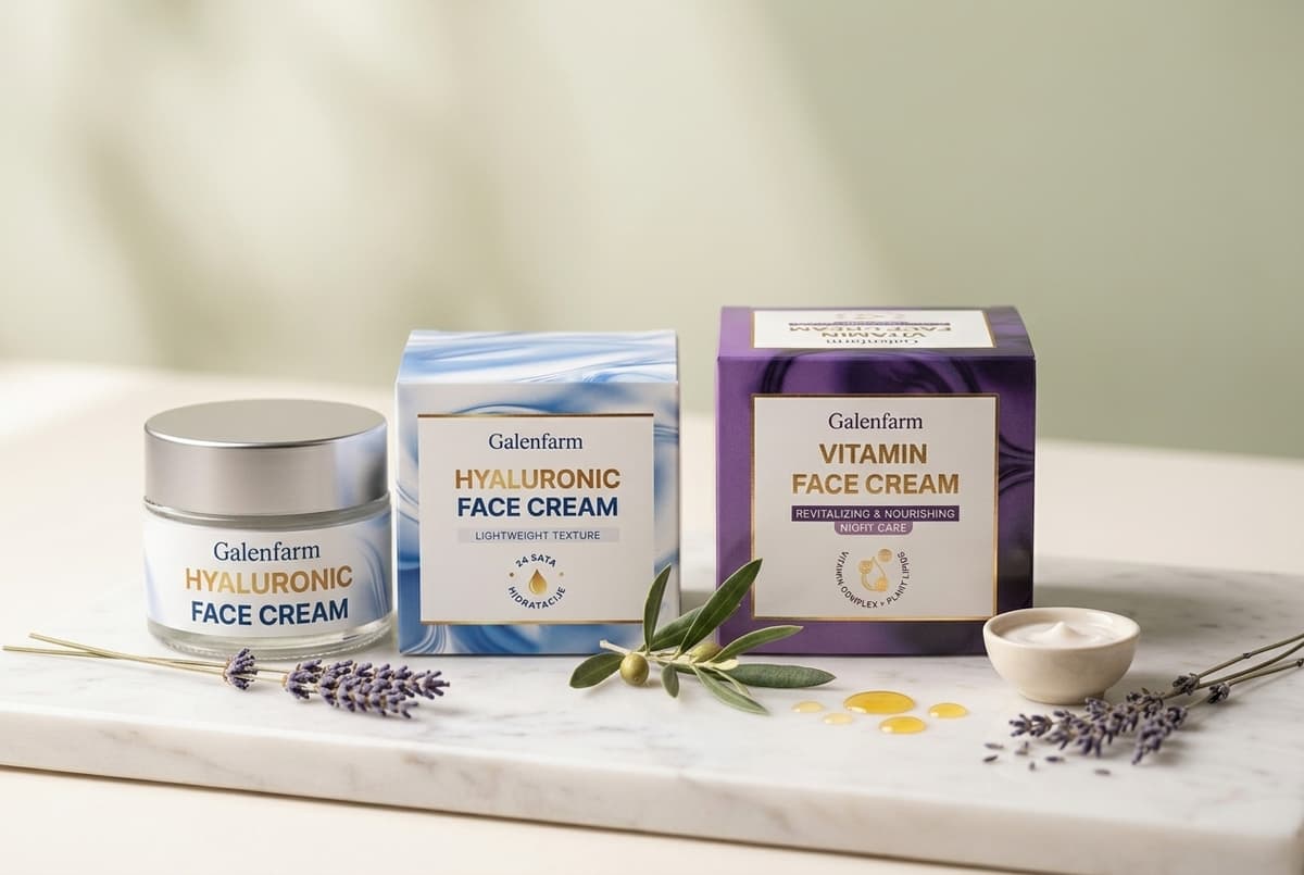 Paket: Hijaluronska + Vitaminska krema za lice