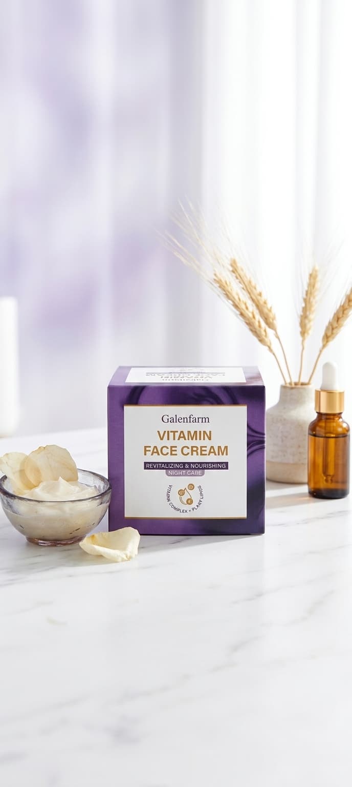 Galenfarm Vitaminska krema za lice – niacinamid, pantenol, ulje kopraibe, vitamin E